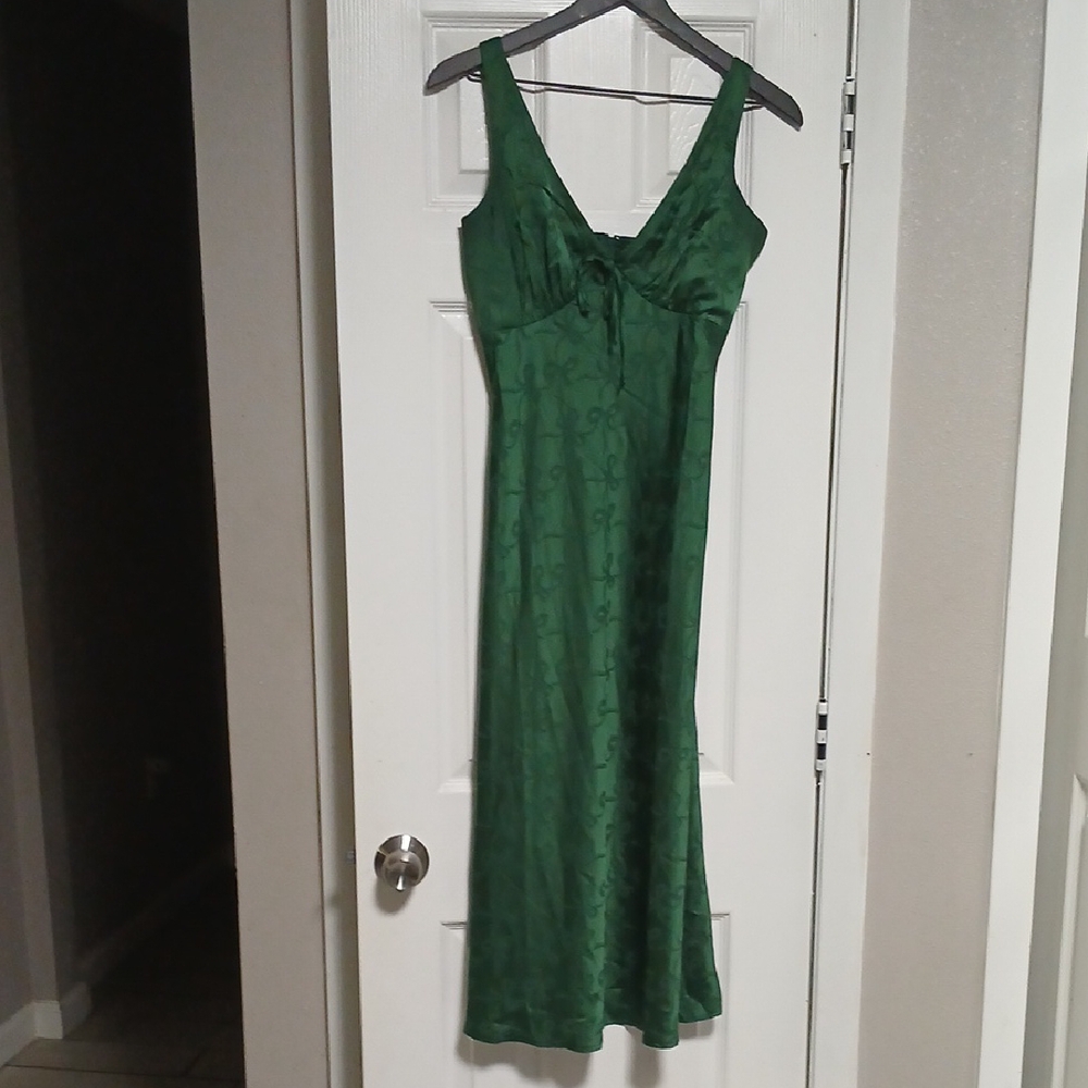 TRIXXI Elegant Green Sleeveless Dress Size S From